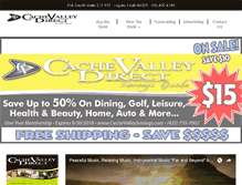 Tablet Screenshot of cachevalleysavings.com